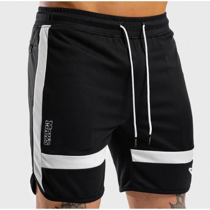 Nouveau Fitness pantalons de survêtement Shorts homme été gymnases yd0223sot01lf Noir
