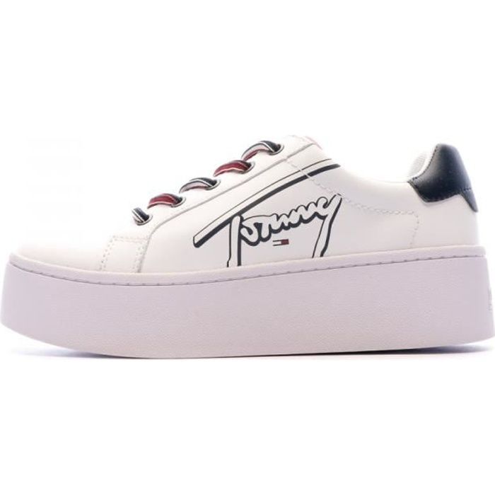 basket blanche tommy hilfiger femme