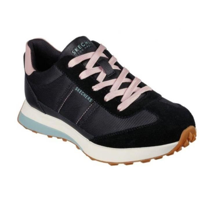 SKECHERS GUSTO RETRO WIND BLK. Sneakers Femme Noir