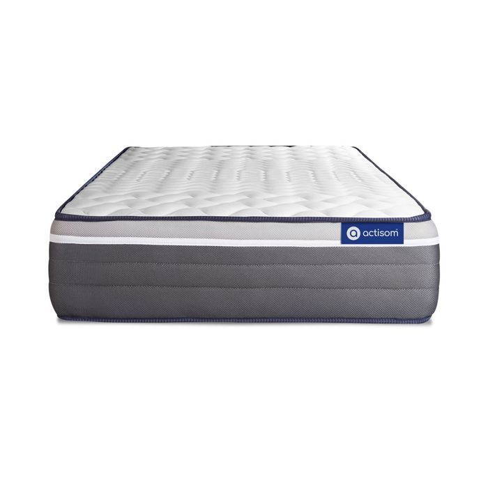 Matelas 90x190 cm Ressorts ensachés et Mémoire de forme - Actiflex Plus