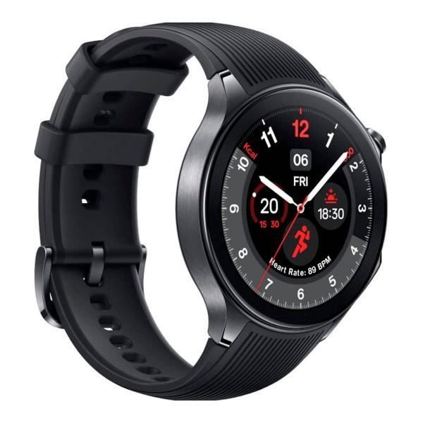 Montre connectée - ONEPLUS - OnePlus Watch 2 - Acier inoxydable - Résistance 5ATM - GPS précis