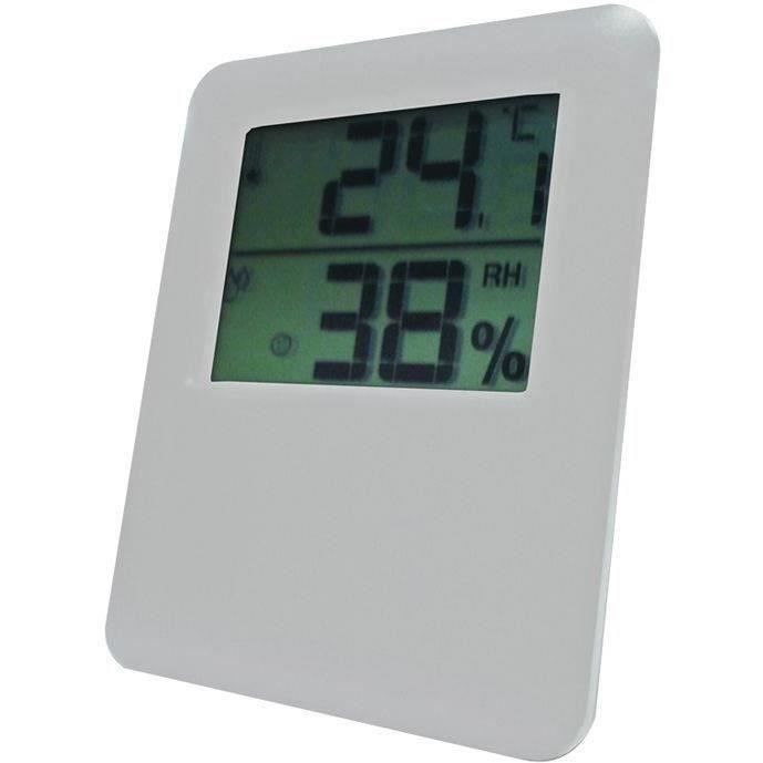 Thermomètre hygromètre magnétique - blanc