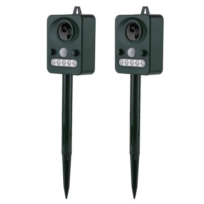 2pcs Repulsif Jardin Exterieur A Ultrasons Solaire Repousse Chat Chien Chaser Animaux Achat Vente Repulsif Attractif 2pcs Repulsif Jardin Exter Cdiscount