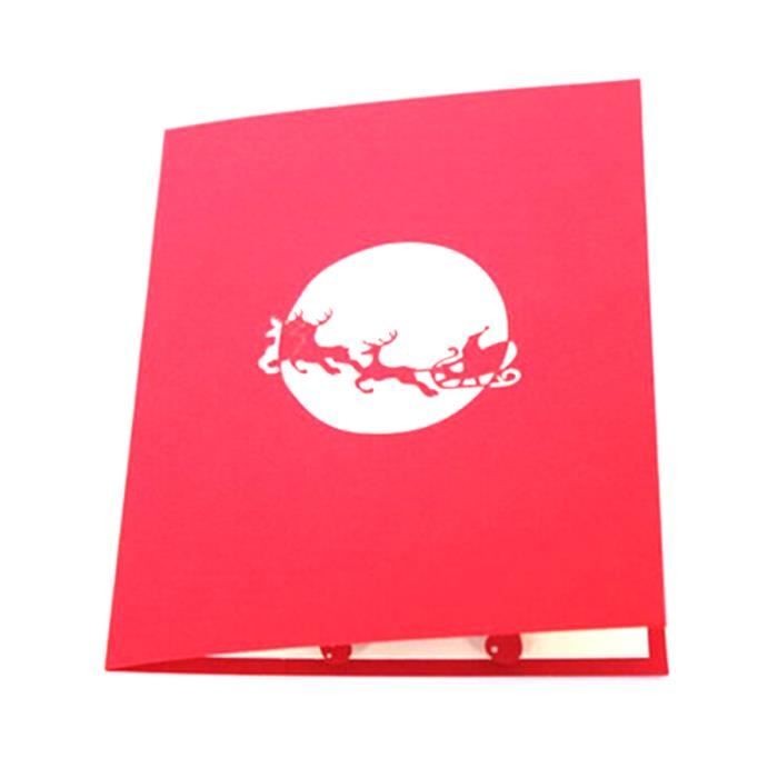 Cartes de voeux créatives 3D sur le thème de Noël, fête de Noël, fête
