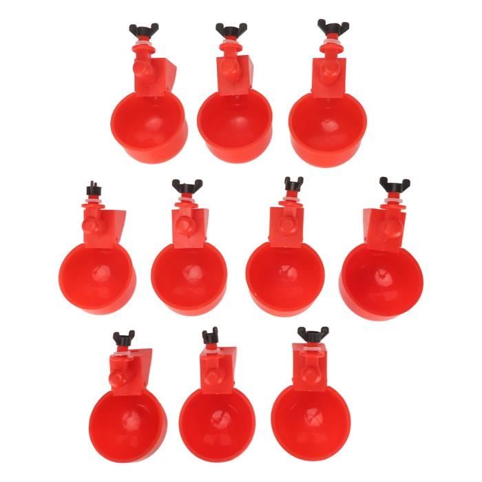 Natudeco 12 Pcs Tasses D'eau De Caille Abreuvoir Automatique Oiseaux Abreuvoir Volaille En Plastique Pour Oiseau Caille Pigeon Poulet Poule