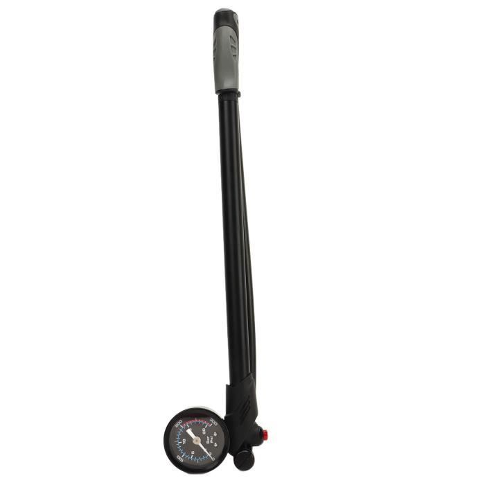 Pompe à Vélo Topeak Morph Turbo – Manomètre Analogique Rabattable – Pression Jusqu'à 160 Psi – Pied Pliable