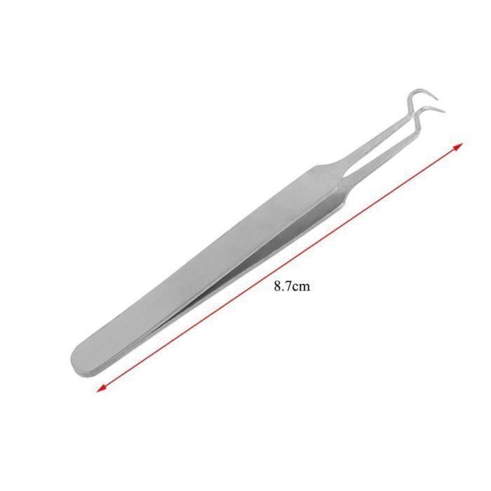 Pince à Déposer Couronnes Dentaires Temporaires - Acier Inox, Embouts Caoutchouc