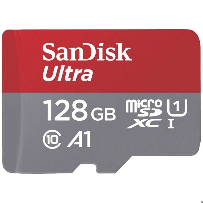 SanDisk microSDXC Ultra 128GB (A1/UHS-I/Cl.10/140MB/s) + Adapter Mobile Carte microSDXC 128 GB A1 Application Perform