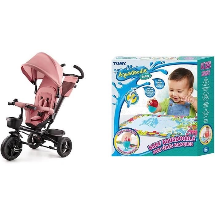 Tricycle évolutif 5 En 1 Bébé 6 Mois à 5 Ans - Pliable, Avec Canne Parentale, Harnais 5 Points