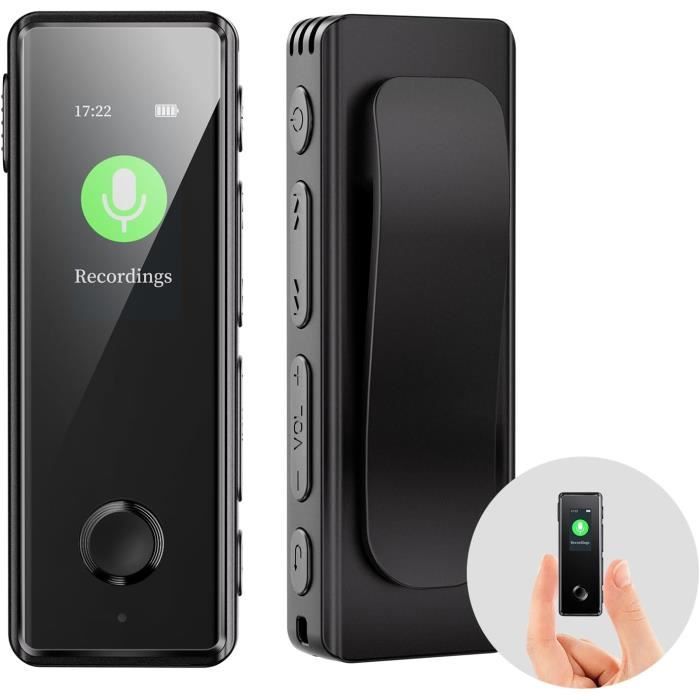 Enregistreur Vocal Porte-clés 64 Go – Activation Vocale, Réduction De Bruit DSP, 800h De Stockage, Métal, USB-C (pour Conférences, Réunions, Entretiens)