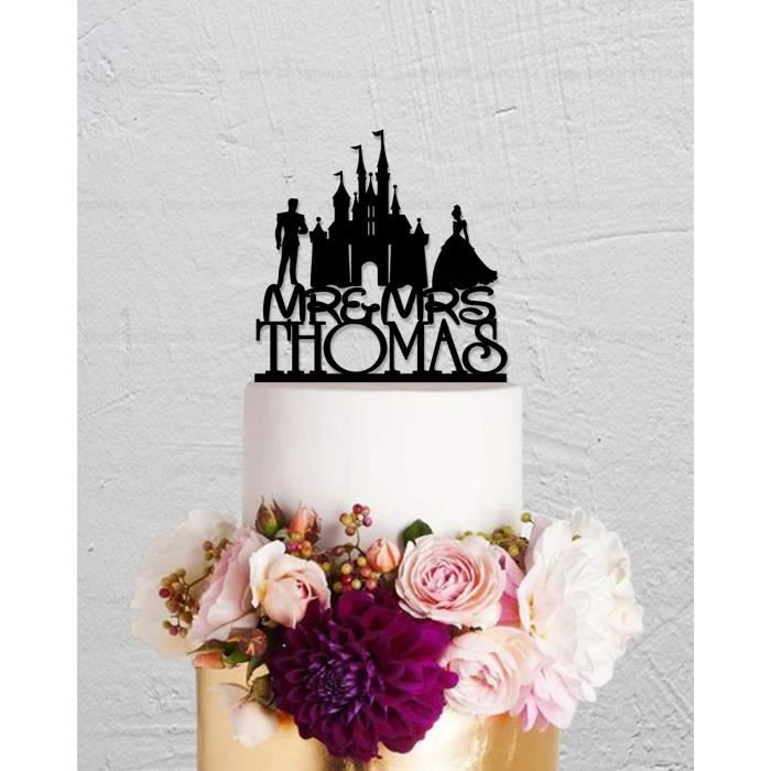 Decoration De Gateau De Mariage Decoration De Gateau Cendrillon Decoration De Gateau Personnalisee Decoration De Gate Cdiscount Maison