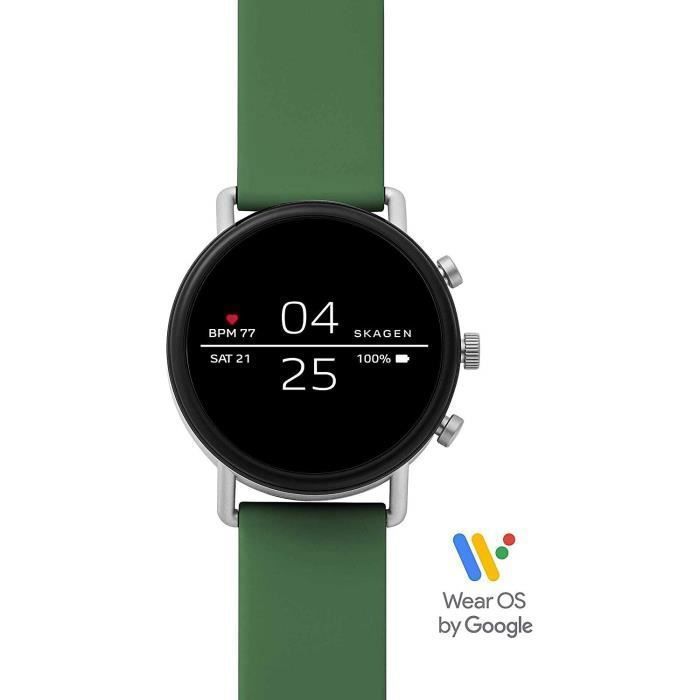 Smartwatch Skagen Wearables Falster 2 Gen 4 Acier Argent Silicone Vert SKT5114 123