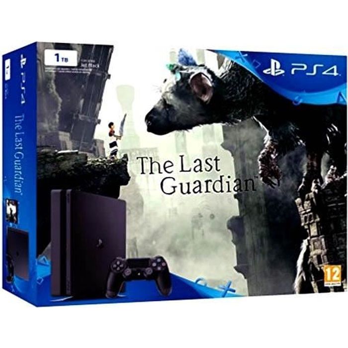 Console de jeux PS4 Slim Sony To Noir The Last Guardian