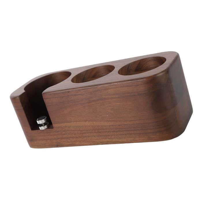 EFUTURETIME Station De Tassage Café Bois - 51-54mm Réglable Avec 5 Trous Rangement - Pour Espresso