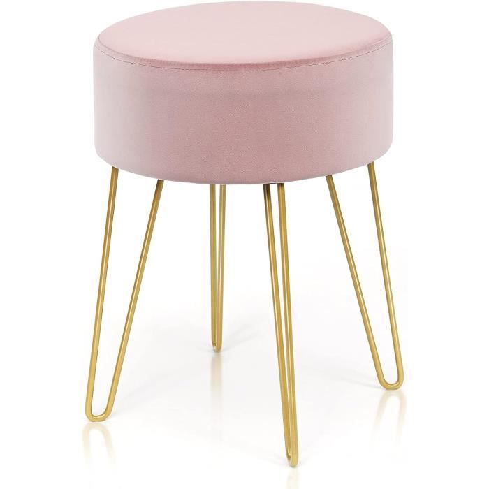 Tabouret Coiffeuse En Velours, Siège Coiffeuse Chambre Avec Pied