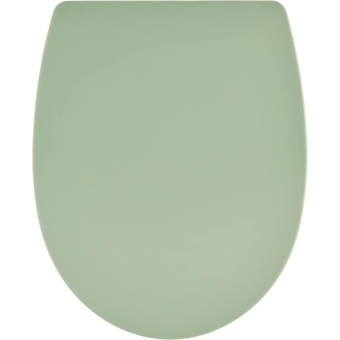 Wirquin Abattant WC Néon Blanc - Forme U Thermoplastique Avec Charnières Lock, Confort Et Durabilité