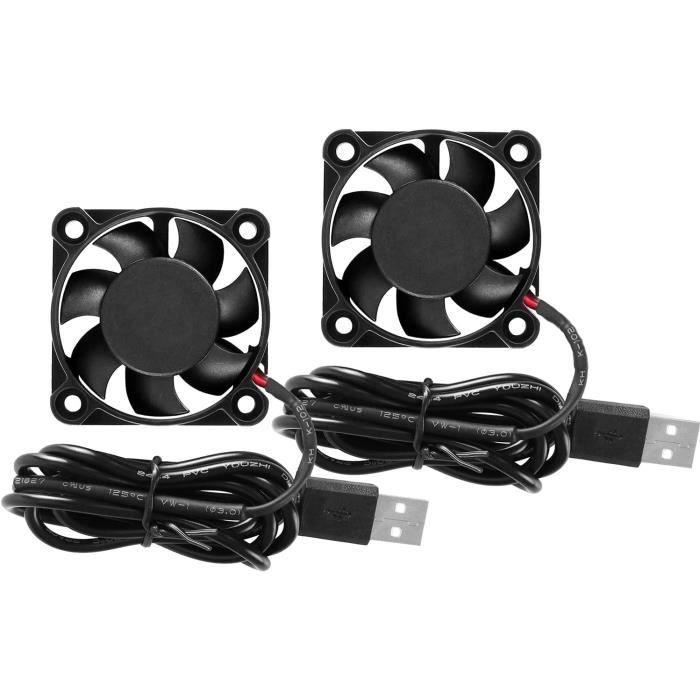 Lot 2 Ventilateurs USB 40mm X 40mm X 10mm Double Roulement - Imprimante 3D PC
