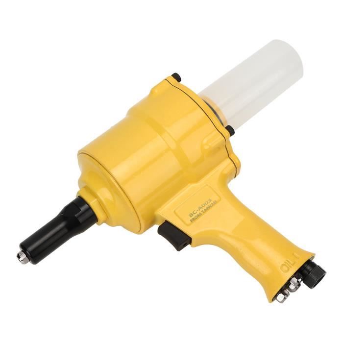 Riveteuse Pneumatique 1/4", Pistolet à Rivets Professionnel 2.4