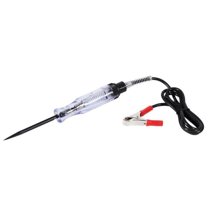 Stylo Testeur De Circuit Auto 6-24V - Avec Sonde Lumineuse, Câble Long, Marque SHENKENUO