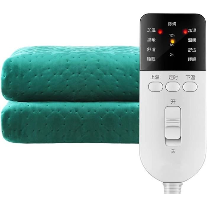 AJW-Couverture Chauffante électrique 100 X 70 Cm, Châle Chauffant électrique En Flanelle épaisse