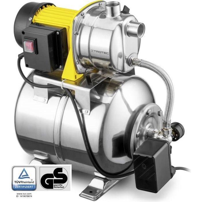 TROTEC Pompe surpresseur / Alimentation automatique en eau TGP 1025 ES ES -  1000 watts - débit max 3300 l/h - Cdiscount Jardin