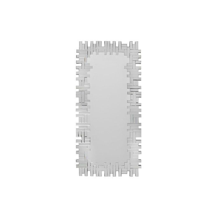 Miroir en inox - L. 57 x H. 120 cm - Argenté - LOLA