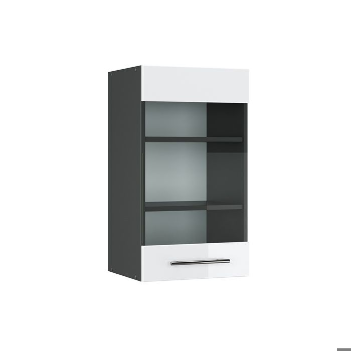 Meubles De Cuisine VICCO R-Line – Blanc Ultra-brillant – Éléments Hauts Et Bas