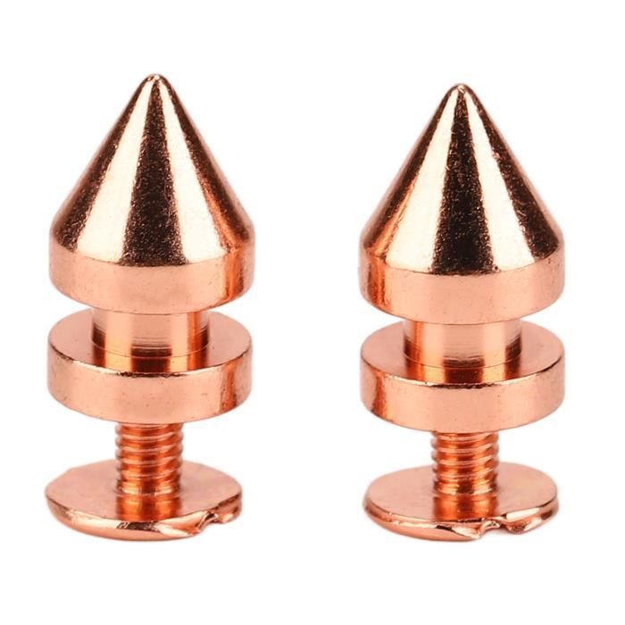 110 Pointes Et Goujons Punk – Cônes 7x9 Mm – Bronze – Uxcell