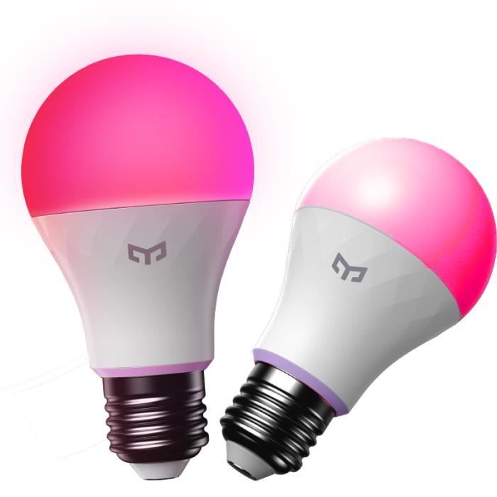 Lot de 2 Ampoules intelligentes E27 YEELIGHT W4 Lumière Gaming RGB