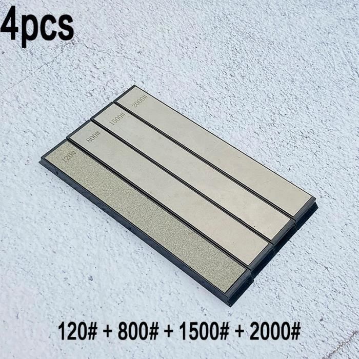 Orssmigs Pierre à Aiguiser Diamant 2 Faces – Grain 600/1200, Surface Nid D'Abeille Ultra-Rapide Avec Base Antidérapante – Affûtage Pro Pour Couteaux De Cuisine & Outils