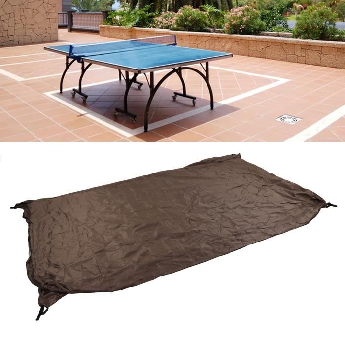 Housse de table de salle à manger extérieure imperméable avec ourlet élastiq