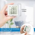 HOLIHOKY Thermomètre Hygromètre Intérieur Numérique WiFi Compatible avec Alexa Smart Life Capteur d'Humidité sans Fil Smart Humidity-1