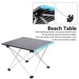 bureau pliant Petite Table de camping pliante Table de plage portable pour pique-nique en plein air-1