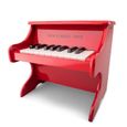 Piano junior 18 touches en bois rouge - NEW CLASSIC TOYS - Jouet musical - Age 3+-1