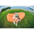 Canapé gonflable SWISSANT® - modèle Air - couleur Orange - pour camping et plage-1
