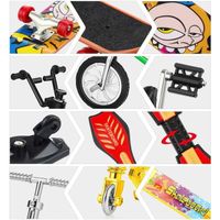 Morofme Lot de 18 mini jouets à doigts,Pour les doigts,Pour le vélo, les scooters à doigts,Petit plateau à bascule,Bout des doigts,Roues de rechange,Outils,Mini sports extrêmes,Mouvement Morofme Lot de 18 mini jouets à doigts,Pour les doigts,Pour le vélo, les scooters à doigts,Petit plateau à bascule,Bout des doigts,Roues de rechange,Outils,Mini sports extrêmes,Mouvement