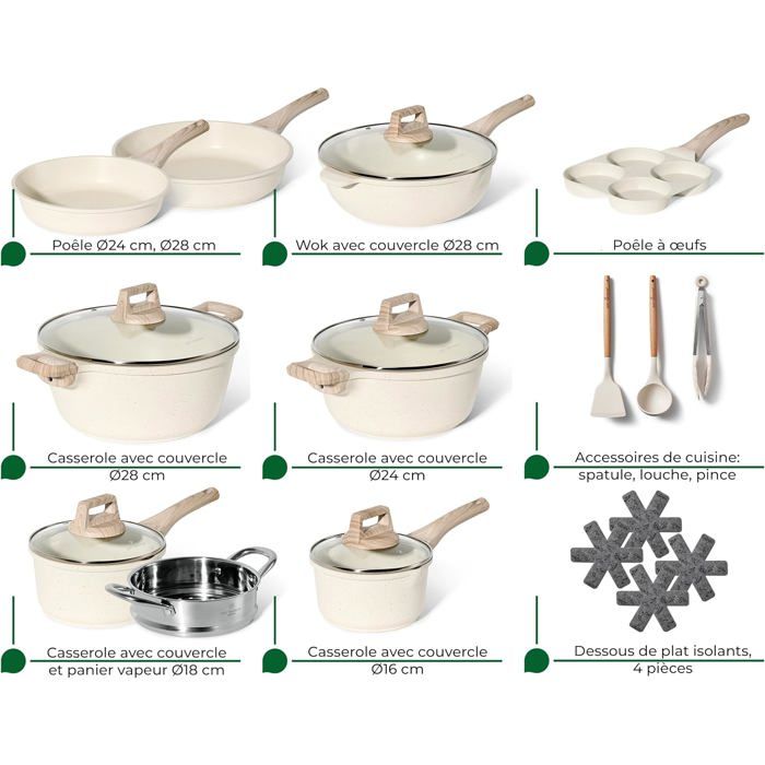 Just Perfecto 21-Piece Induction Cookware Set Aluminium
