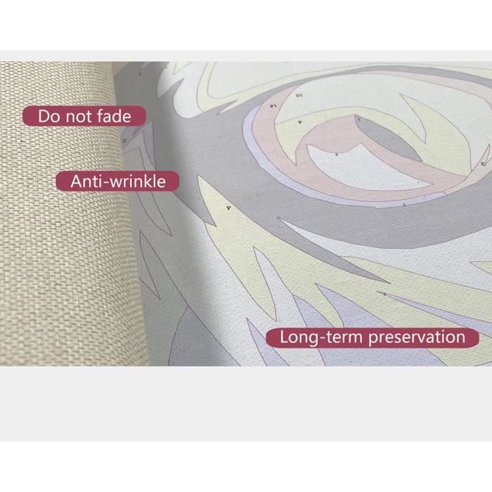 Peinture Par Numéros Sur Toile 40x50 Cm – Kit Complet – Loisir Créatif Anti-stress