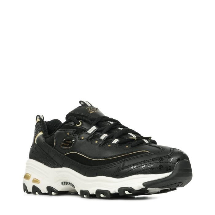 Baskets Skechers D Lites Million Miles SKECHERS Femme Noir