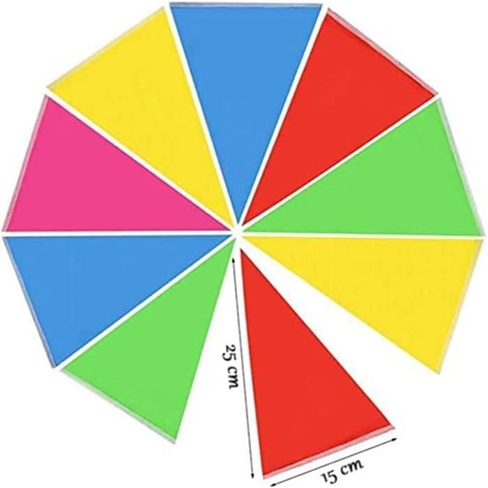 80 Mètres 160 Fanion Drapeaux Triangle Bannières Banderoles Multicolores Banderole pour Partie Mariage Fête d'anniversaire Jardin Marque Ouverture Décorations pour la Maison