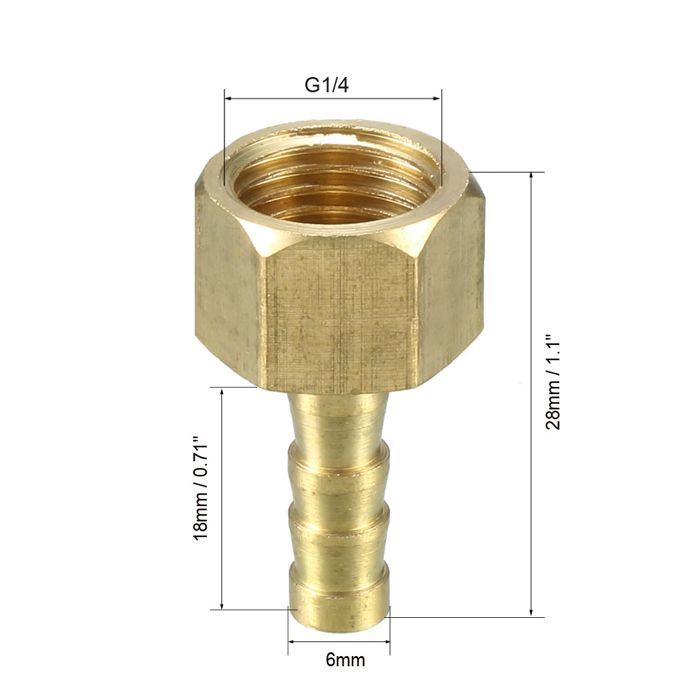 Tuyau Gaz SOURCING MAP 10mm à 8mm Barbelé Laiton Tuyau Raccord 90 Degrés Coude Contacteur Tournant Clio 2