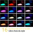 Lampe LED de toilette 16 couleurs - Veilleuse LED Détecteur - pour Salle de Bain/Seau d'aisances/toilettes/Cabinet/Lavabo-2