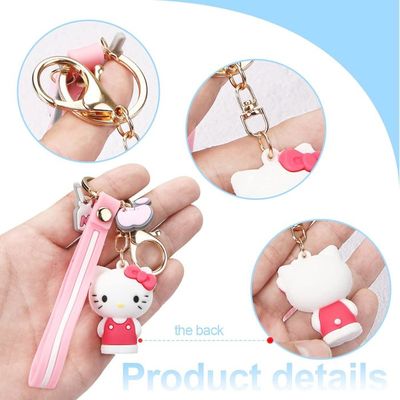 Porte-clés Pendentif Kawaii En Silicone – Design Mignon, Simple | Pour Sac à Dos, Clés De Voiture, Décoration – Accessoire Pratique Et Décoratif Pour Fille, Femme
