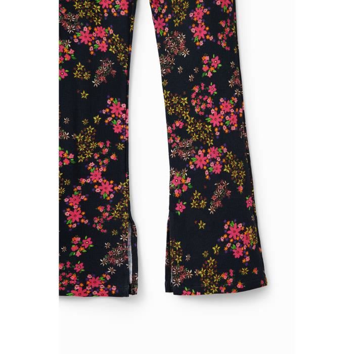 Legging flare fleurs fille Desigual Noir Cdiscount Pr t Porter