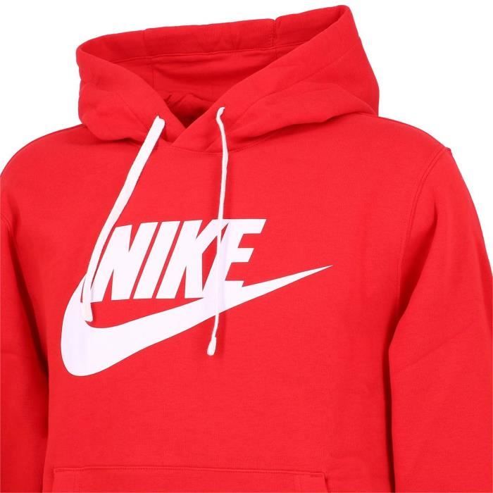 Sweat col montant Nike F.C. rouge sur