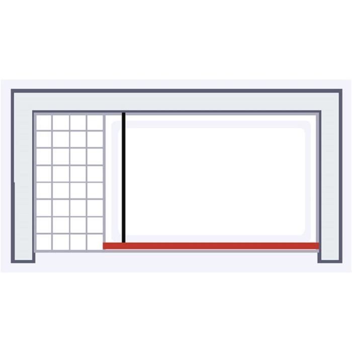 Paroi douche Walk In 60CM H190 Verre Transparent avec Traitement Anticalcaire mod. Flip Black