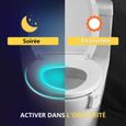 Lampe LED de toilette 16 couleurs - Veilleuse LED Détecteur - pour Salle de Bain/Seau d'aisances/toilettes/Cabinet/Lavabo-3