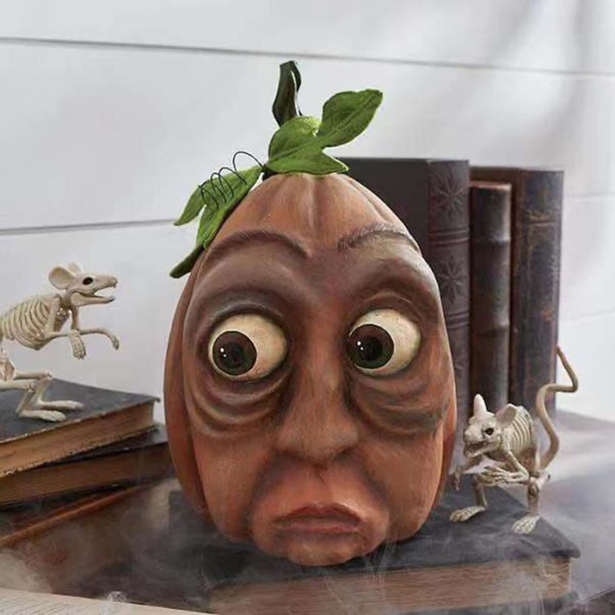 Figurines de Bureau de citrouilles Amusantes décorations 3D de Monstres d'halloween récolte d'automne étagère de fenêtre de décoration de Maison Bhgvtz Famille de citrouilles expressives