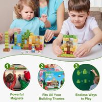 Vautvis Construction Magnetique Enfant,61 Pièces Bloc de Construction Vautvis Construction Magnetique Enfant,61 Pièces Bloc de Construction