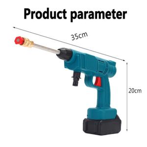 Nettoyeur Haute Pression Sans Fil Makita 18V - 30 Bar, 5,5 L/min, Portable, Avec Buse 6-en-1 Et Tuyau 10 M